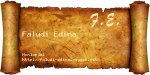 Faludi Edina névjegykártya
